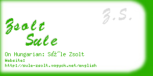 zsolt sule business card