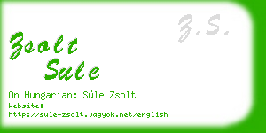 zsolt sule business card